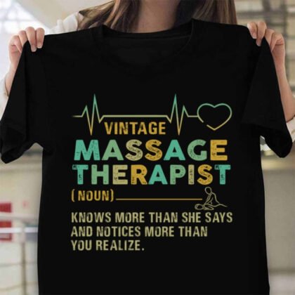 Vintage Massage Therapist Apparel - Definition Quote